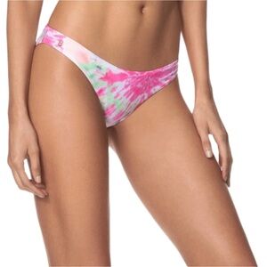 Maaji Rainbows Flirt Thin Side bikini bottoms -tie dye- size large reversible